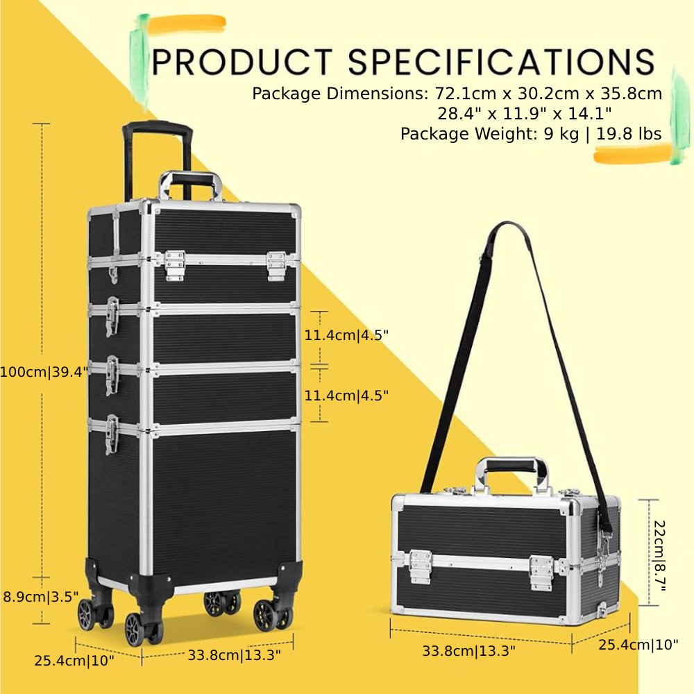Professional Makeup Rolling Case: image 4